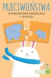 Okładka książki Przeciwieństwa. Książeczka + 10 puzzli