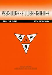 Opakowanie Psychologia etologia genetyka Tom 35 2017