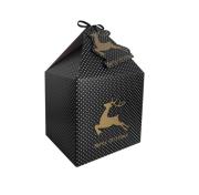 Opakowanie Pudełka składane czarne 11x11 cm 4 sztuki