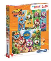 Opakowanie Puzzle 2x60 Super kolor Top Wing