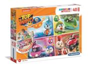 Opakowanie Puzzle 40 podłogowe Super kolor Top Wing