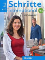 Schritte international neu 2 Podręcznik + Zeszyt ćwiczeń + Audio CD. Autor: Urszula Krajewska, Agnieszka Mizak. Dadada.pl Okładka książki Schritte international neu 2 Podręcznik + Zeszyt ćwiczeń + Audio CD
