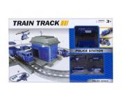 Opakowanie Stacja kolejowa policja z akcesoriami