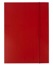 Opakowanie Teczka A4 kartonowa z gumką czerwona 300g D.RECT