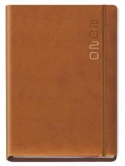 Opakowanie Terminarz 2020 B7 Flex z gumką brązowy