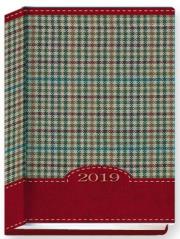 Opakowanie Terminarz 2020 B7 Kolorowy kratka czerwona