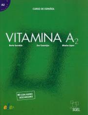 Vitamina A2 Curse de Espanol. Autor: Sarralde Berta, Casarejos Eva, López Mónica. Dadada.pl Okładka książki Vitamina A2 Curse de Espanol