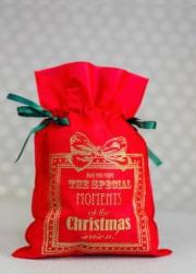 Opakowanie Worek Świąteczny czerwony 22x31cm (5szt) PAKADO