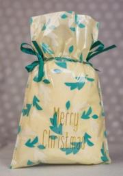 Opakowanie Worek Świąteczny listki 23x35cm (5szt) PAKADO
