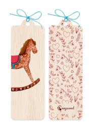 Opakowanie Zakładka drewniana Konik na biegunach