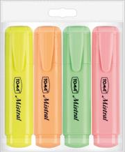 Zakreślacz Mistral Pastel 4 kolory TOMA. Wydawca: TOMA. Dadada.pl Opakowanie Zakreślacz Mistral Pastel 4 kolory TOMA