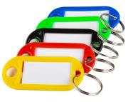 Opakowanie Zawieszka do kluczy czerwona 10 sztuk D.RECT