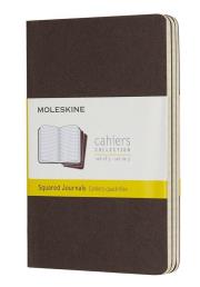 Opakowanie Zestaw 3 zeszytów Cahier Journals 9x14 kratka kaw.