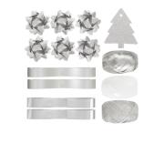 Opakowanie Zestaw do pakowania prezentów srebrny