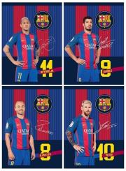 Opakowanie Zeszyt A5/16k kratka FC Barcelona 5 ASTRA