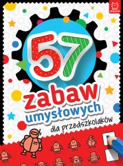 Okładka książki 57 zabaw umysłowych dla przedszkolaków