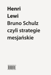 Okładka książki Bruno Schulz, czyli strategie mesjańskie