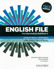 English File 3E Pre-Intermed. Multipack A + online. Autor: Clive Oxenden; Christina Latham-Koenig, Seligson Paul. Dadada.pl Okładka książki English File 3E Pre-Intermed. Multipack A + online