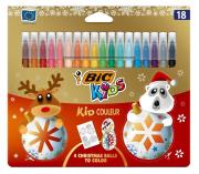 Flamastry Kid Couleur 18 kolorów Christmas BIC. Wydawca: Bic. Dadada.pl Opakowanie Flamastry Kid Couleur 18 kolorów Christmas BIC