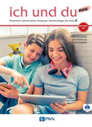 ich und du neu 6 Materiały ćwiczeniowe. Autor: Kozubska Marta, Krawczyk Ewa, Zastąpiło Lucyna. Dadada.pl Okładka książki ich und du neu 6 Materiały ćwiczeniowe