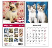 Opakowanie Kalendarz zeszytowy 16x16 13 Plansz Kociaki