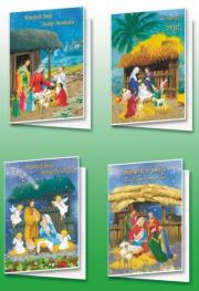 Opakowanie Karnet B6 Boże Nar.Nalepka 3D religia (10szt) MIX