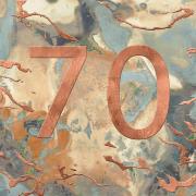 Karnet kwadrat z kopertą Urodziny 70. Wydawca: Museums & Galleries. Dadada.pl Opakowanie Karnet kwadrat z kopertą Urodziny 70