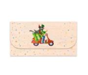 Opakowanie Koperta upominkowa drewniana Święta Skuter