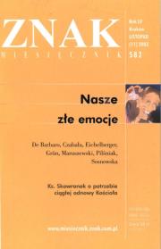 Okładka książki Miesięcznik 'Znak': Nasze złe emocje. Numer 582 (listopad 2003)