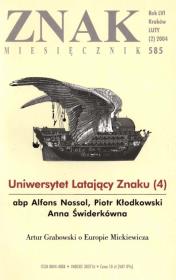 Opakowanie Miesięcznik 'Znak': Religia i państwo w wielokulturowym świecie. Numer 595 (grudzień 2004)