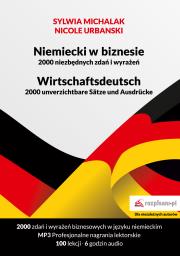 Niemiecki w biznesie. 2000 niezbędnych zwrotów i wyrażeń. Autor: Michalak Sylwia. Dadada.pl Okładka książki Niemiecki w biznesie. 2000 niezbędnych zwrotów i wyrażeń