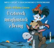 O czterech muzykantach z Bremy audiobook. Autor: Jakub i Wilhelm Grimm. Dadada.pl Okładka książki O czterech muzykantach z Bremy audiobook