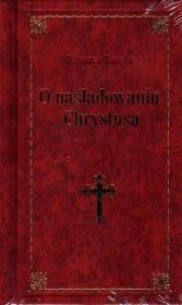 Okładka książki O naśladowaniu Chrystusa - bordo LUX
