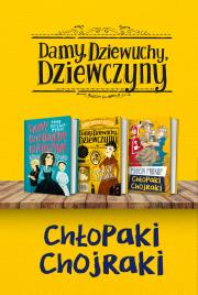 Pakiet:Damy, dziewuchy..T.1-2/Chłopaki chojraki. Autor: Dziewit-Meller Anna, Marcin Prokop. Dadada.pl Okładka książki Pakiet:Damy, dziewuchy..T.1-2/Chłopaki chojraki