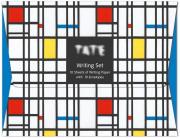 Opakowanie Papeteria Wallet Composition Yellow Blue and Red