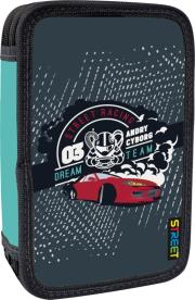 Piórnik dwusuwakowy bez wyposażenia Car Racing Street. Wydawca: Eurocom. Dadada.pl Opakowanie Piórnik dwusuwakowy bez wyposażenia Car Racing Street