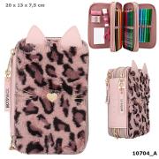 Opakowanie PIÓRNIK Z WYPOSAŻENIEM Z KOCIMI USZAMI TOP MODEL PLUSZOWY FRONT 10704A