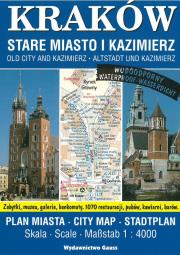 PLAN MIASTA KRAKÓW STARE MIASTO I KAZIMIERZ WYD. 12. Autor: Opracowanie zbiorowe. Dadada.pl Okładka książki PLAN MIASTA KRAKÓW STARE MIASTO I KAZIMIERZ WYD. 12