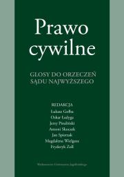 Okładka książki Prawo cywilne. Glosy do orzeczeń Sądu Najwyższego