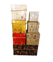 Opakowanie Pudełko kostka ze sznurkiem Szary L