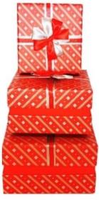 Opakowanie Pudełko Tone Ribbon Kwadrat czerwień S ROZETTE