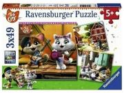 Puzzle 3x49 44 Koty. Wydawca: Ravensburger. Dadada.pl Opakowanie Puzzle 3x49 44 Koty