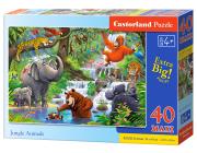 Opakowanie Puzzle 40 maxi - Jungle Animals CASTOR