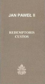 Okładka książki Redemptoris Custos  J.P.II (60)