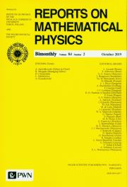 Opakowanie Reports on Mathematical Physics 84/2