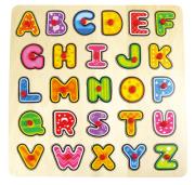 Opakowanie TOP BRIGHT Puzzle drewniane z pinezkami - Litery wielkie