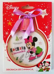 Opakowanie Zawieszka LED Minnie - Kochana córeczka