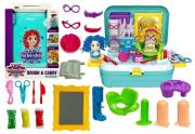 Zestaw fryzjerski Ciastolina alizka 30 elementów. Wydawca: Lean Toys. Dadada.pl Opakowanie Zestaw fryzjerski Ciastolina alizka 30 elementów