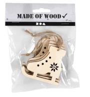 Zestaw ozdób świątecznych Łyżwy 4szt. Wydawca: Creative Company. Dadada.pl Opakowanie Zestaw ozdób świątecznych Łyżwy 4szt