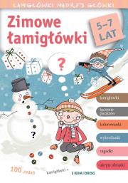 Zimowe łamigłówki. Łamigłówki mądrej główki. Autor: Tamara Michałowska (oprac.). Dadada.pl Okładka książki Zimowe łamigłówki. Łamigłówki mądrej główki